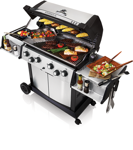 Deluxe Outdoor Grill Setup PNG