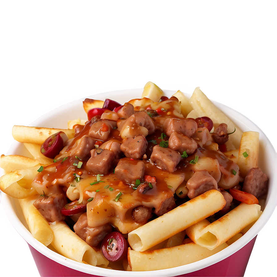 Deluxe Poutine With Sausage Png 06252024 PNG
