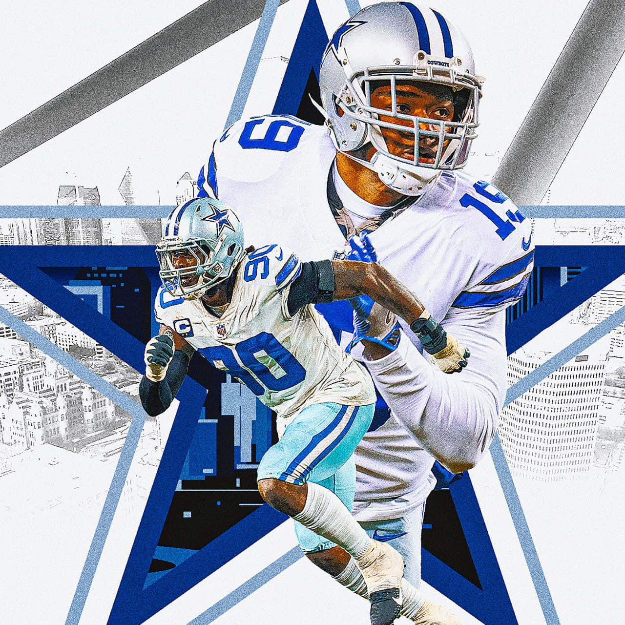 Demarcus Lawrence Star Graphic Design Wallpaper