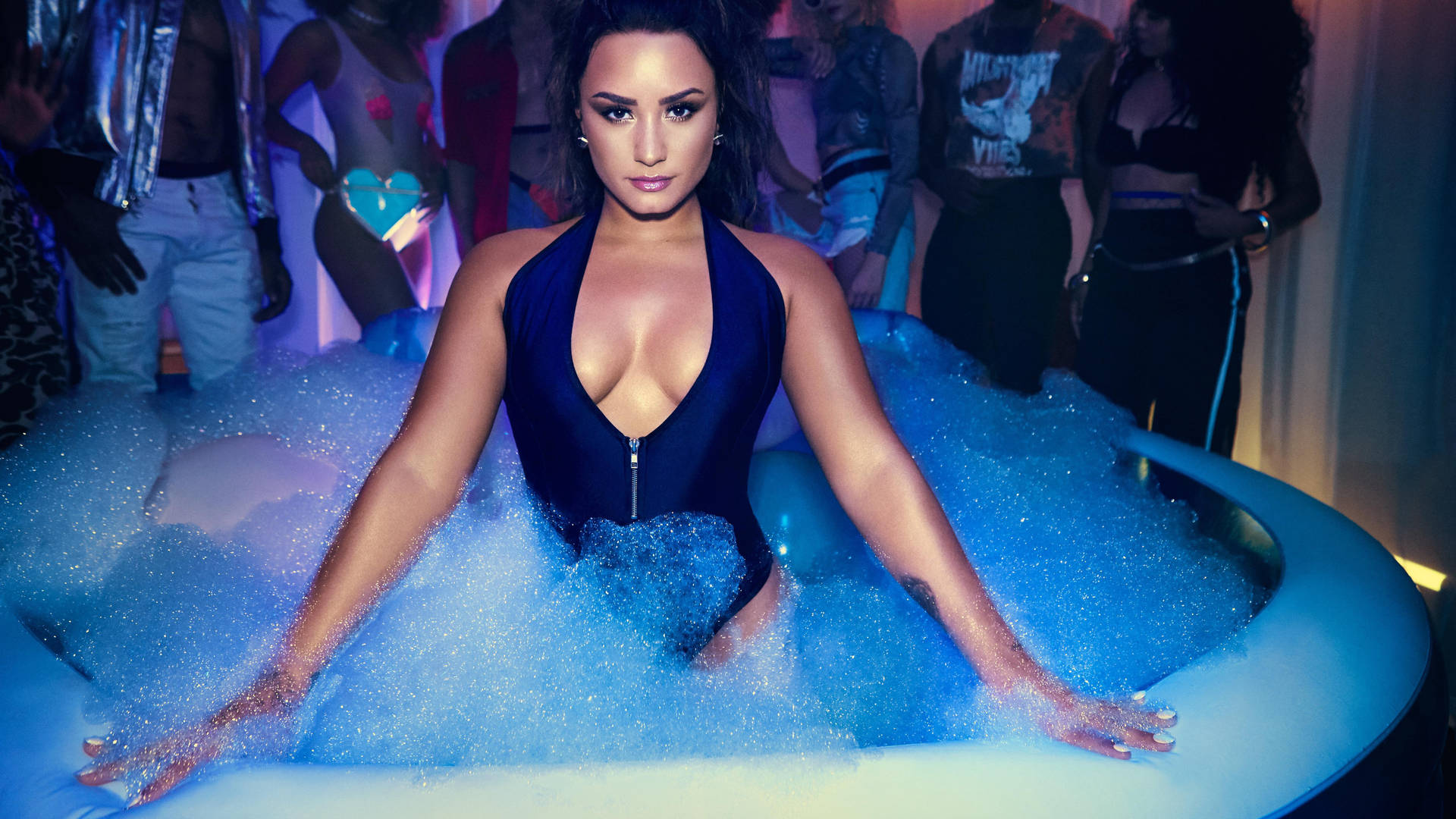 Demi Lovato In Swimsuit Background