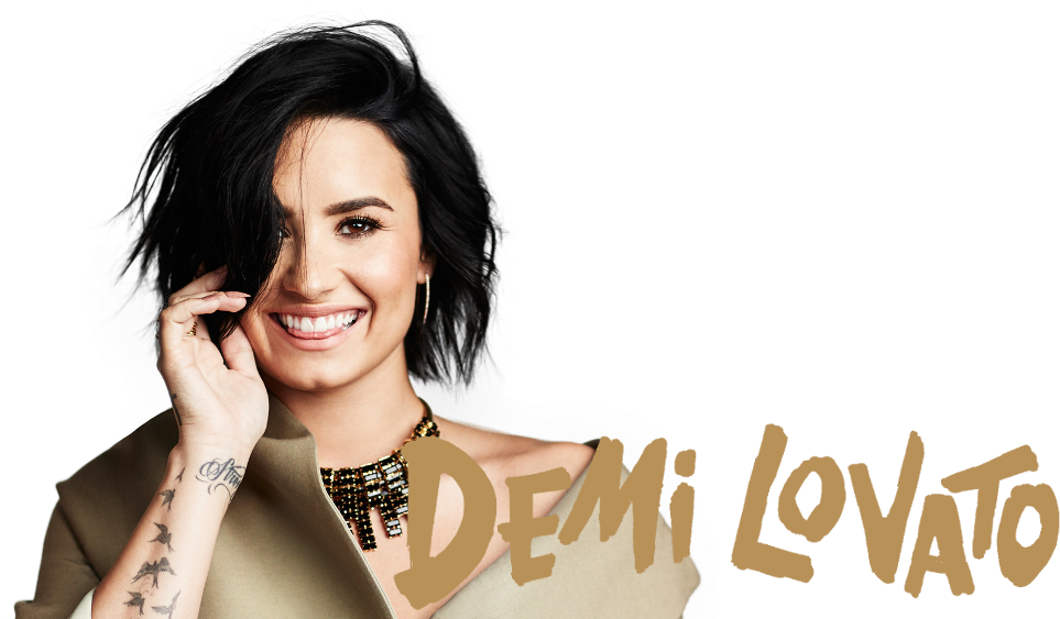 Demi Lovato Smiling Portrait PNG