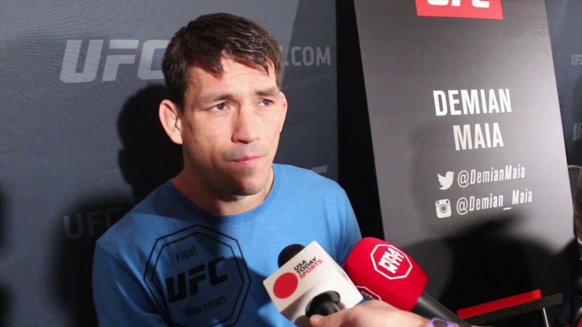 Demian Maia Ufc Fighter Interview Background
