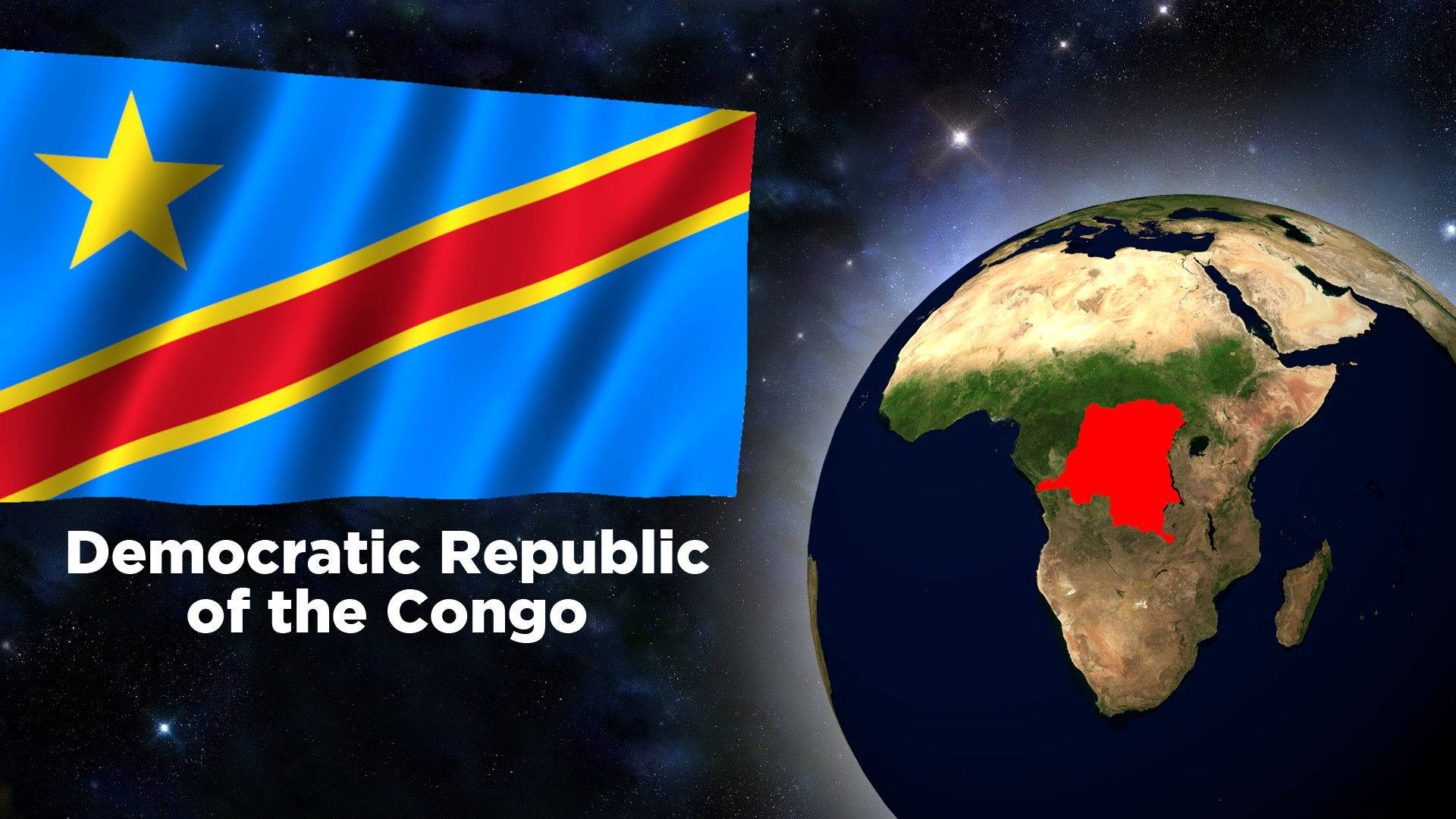 Demokratischerepublik Kongo Flagge Wallpaper
