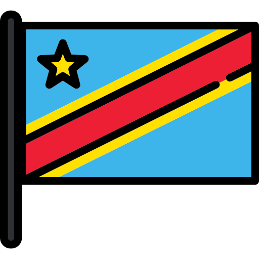 Democratic Republicof Congo Flag Illustration PNG