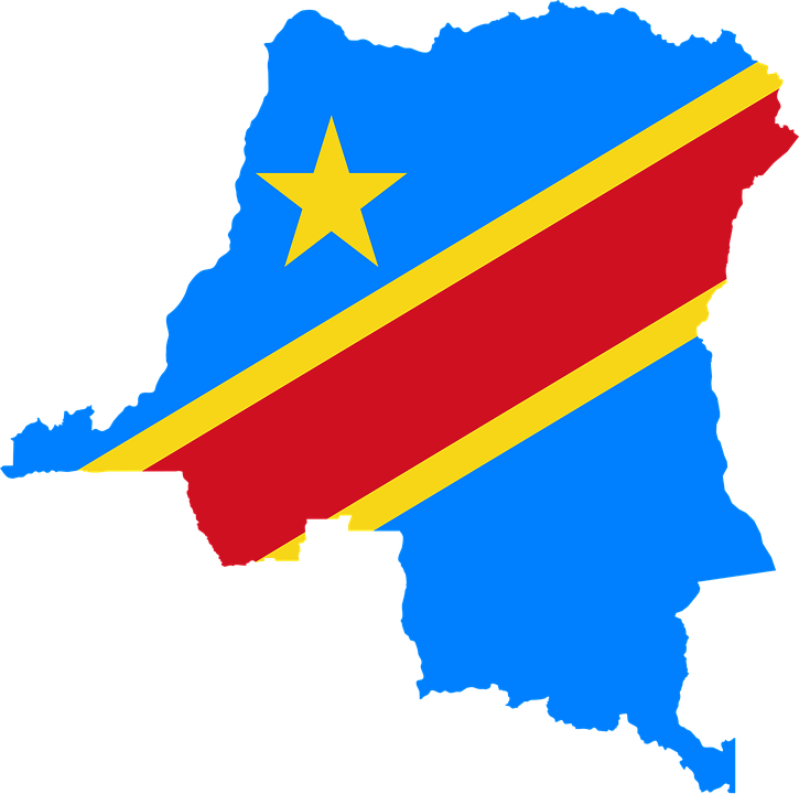 Democratic Republicof Congo Flag Map PNG