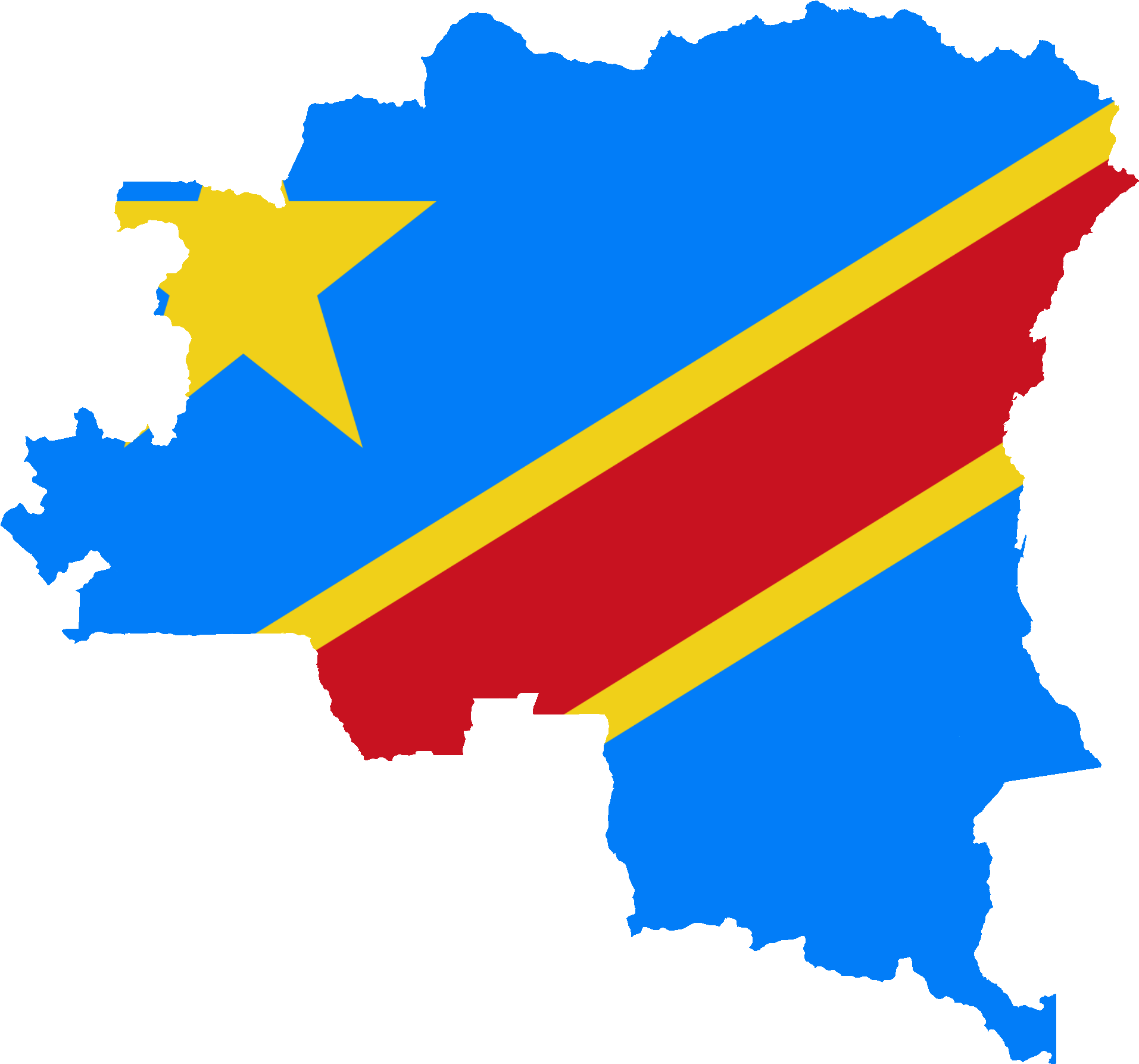 Download Democratic Republicof Congo Map Outline | Wallpapers.com