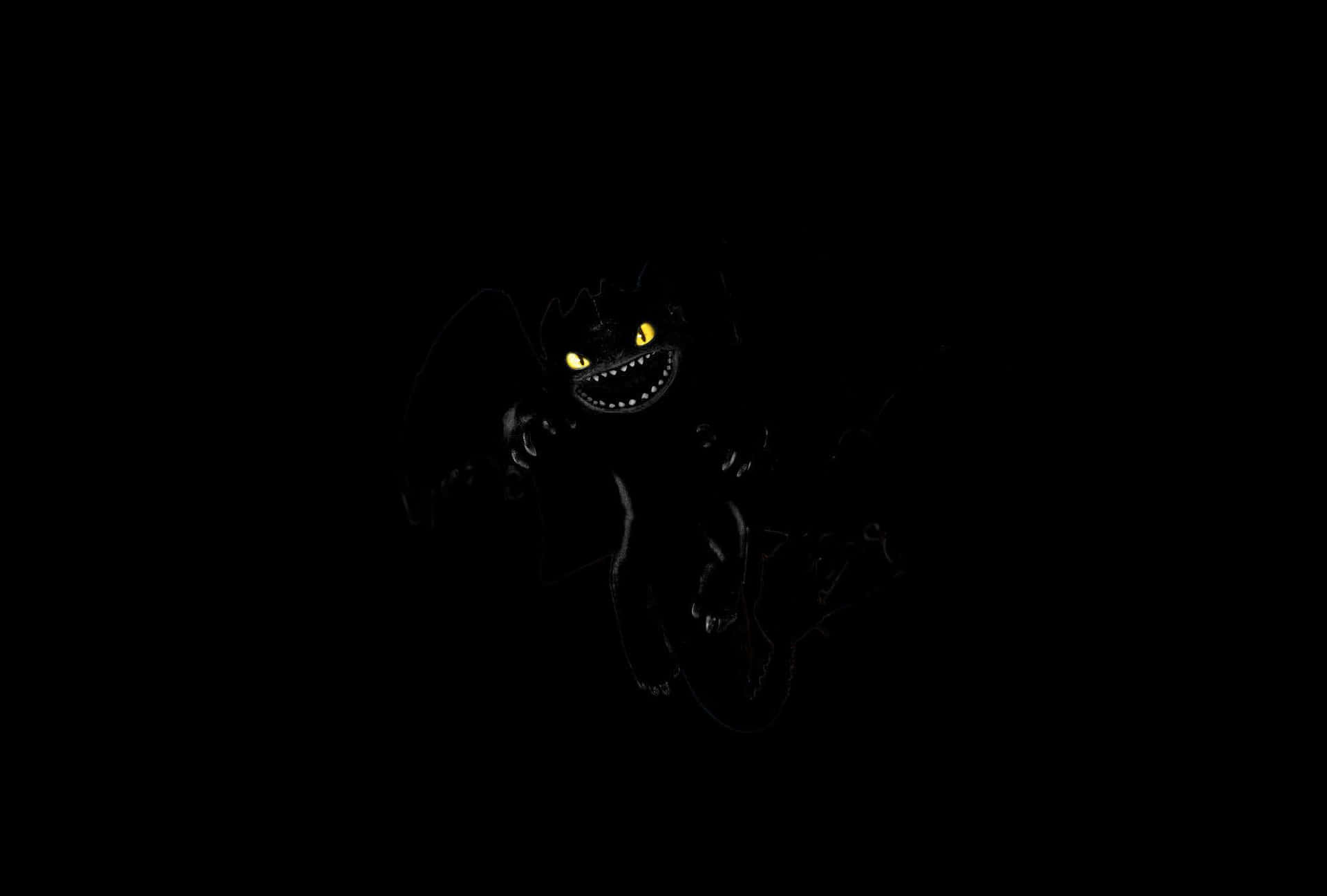 A demonic figure looming in the night