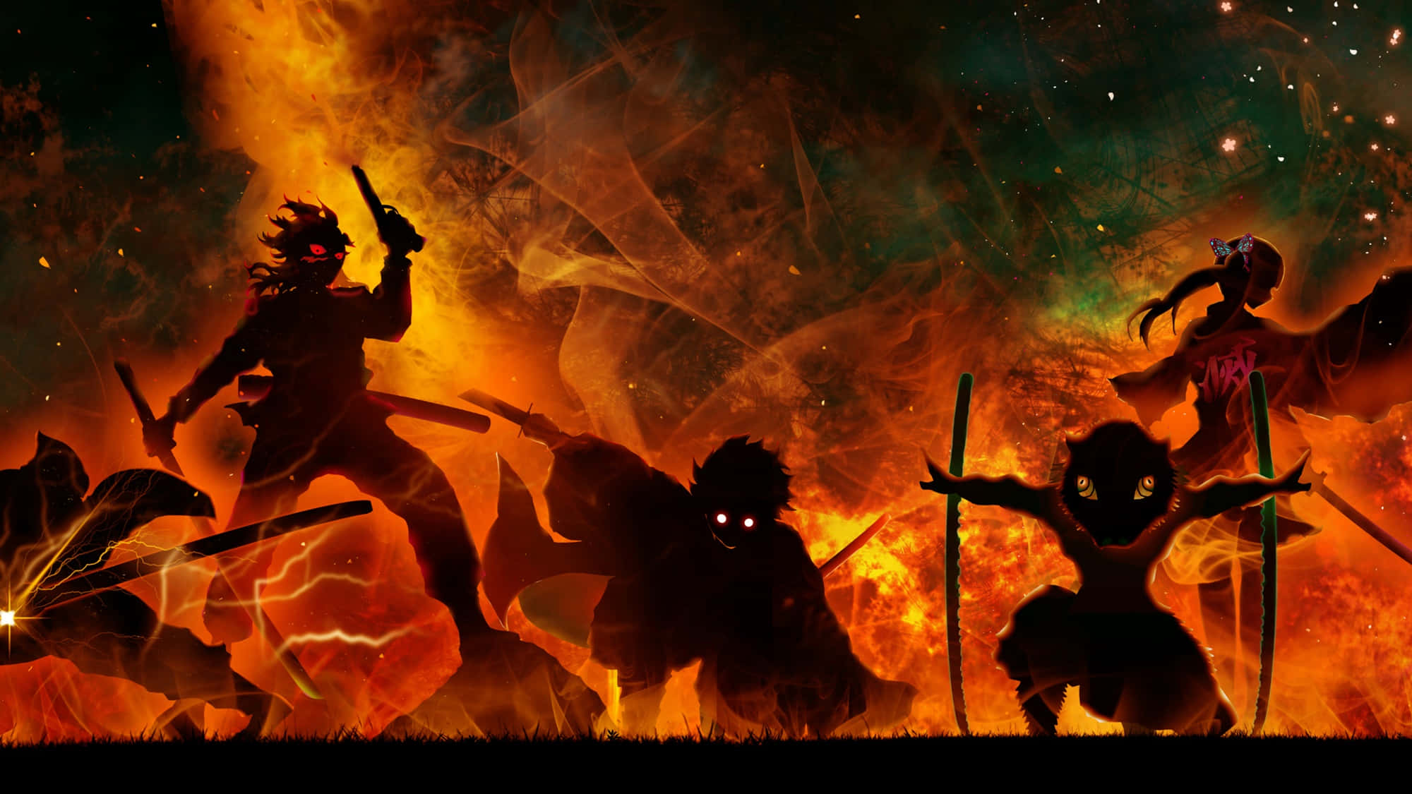 "An Epic Demon Battle" Wallpaper