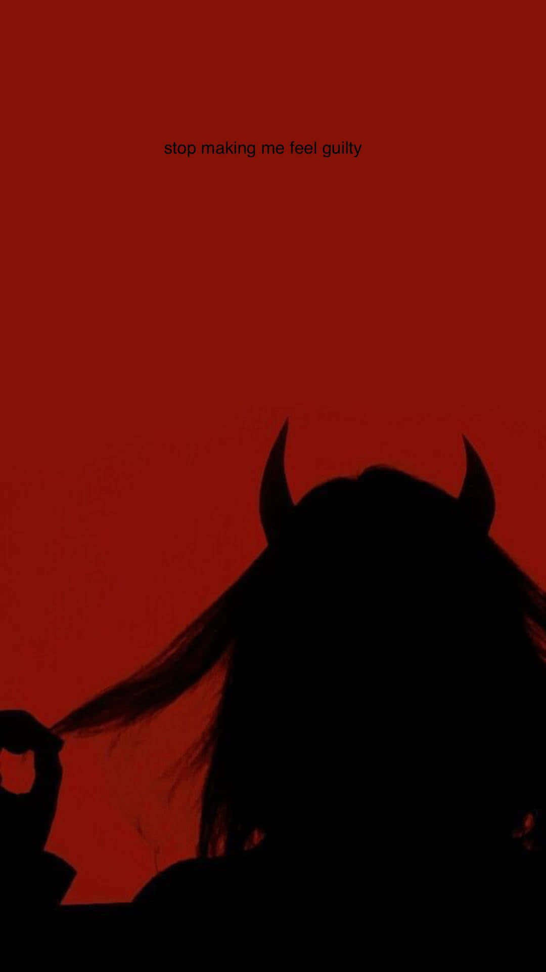 Demon Guilt Aesthetic Red Backdrop Wallpaper