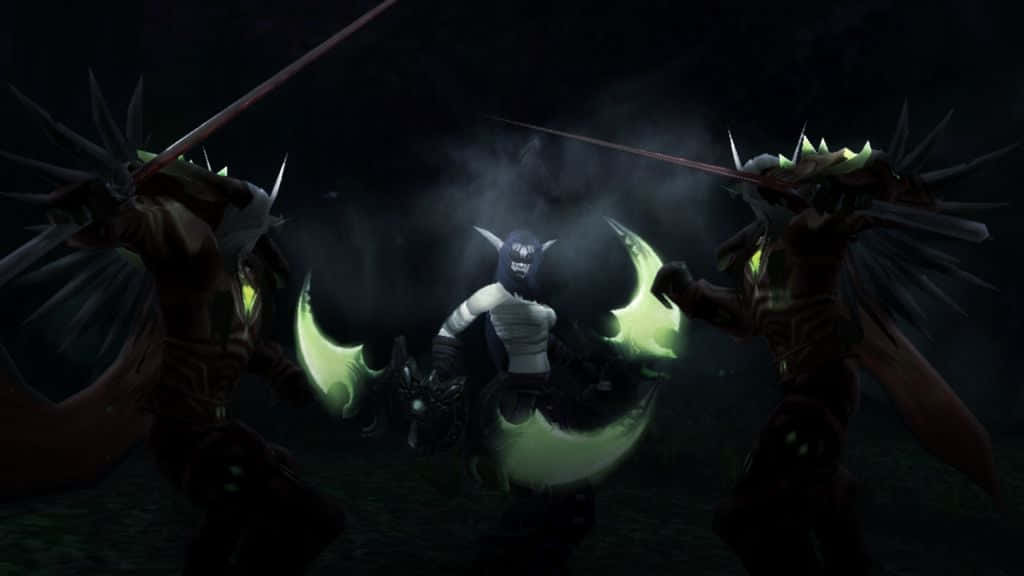 The wrath of a powerful Demon Hunter. Wallpaper