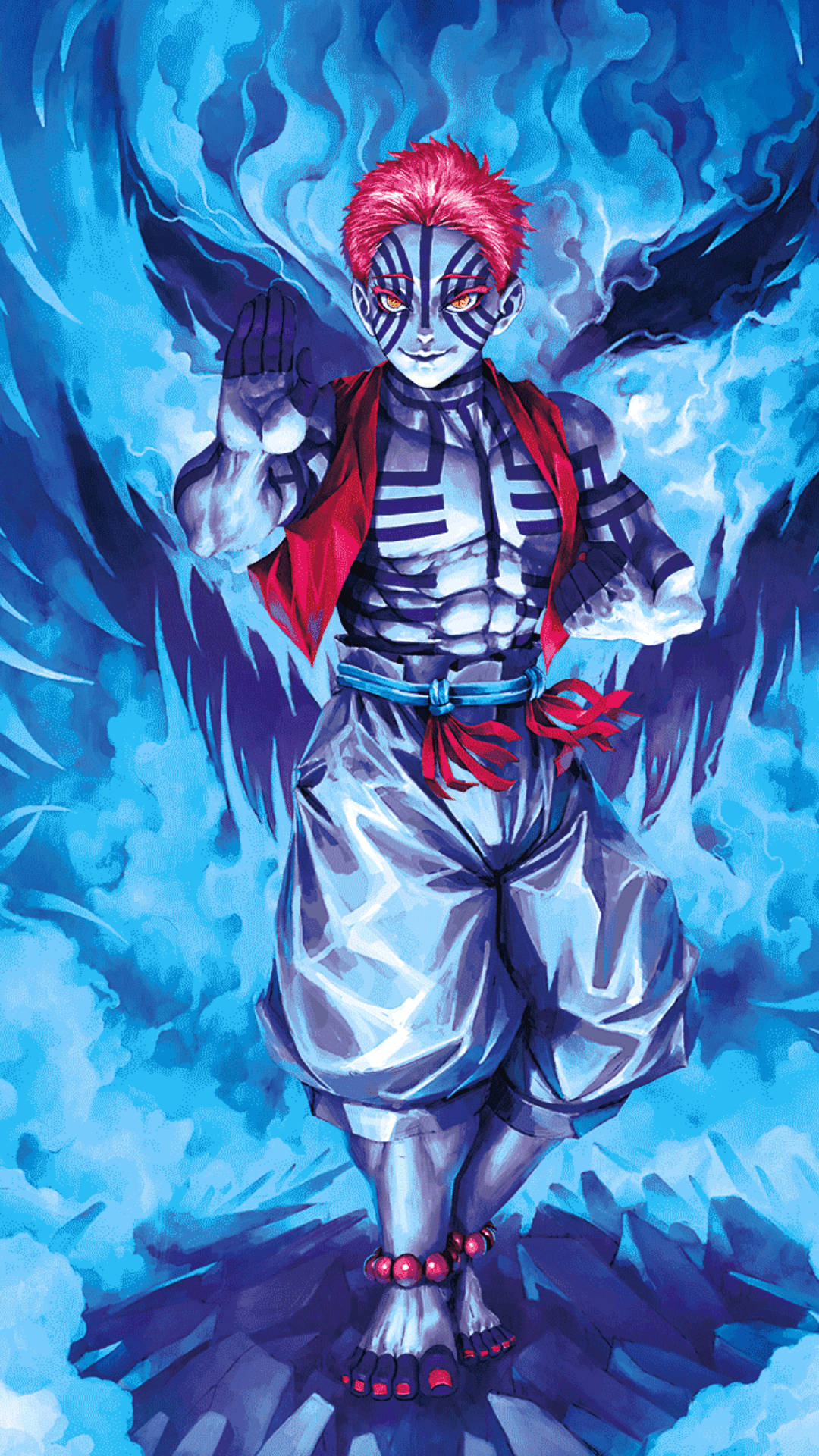 Demon Slayer Akaza Muzan Demon King Background