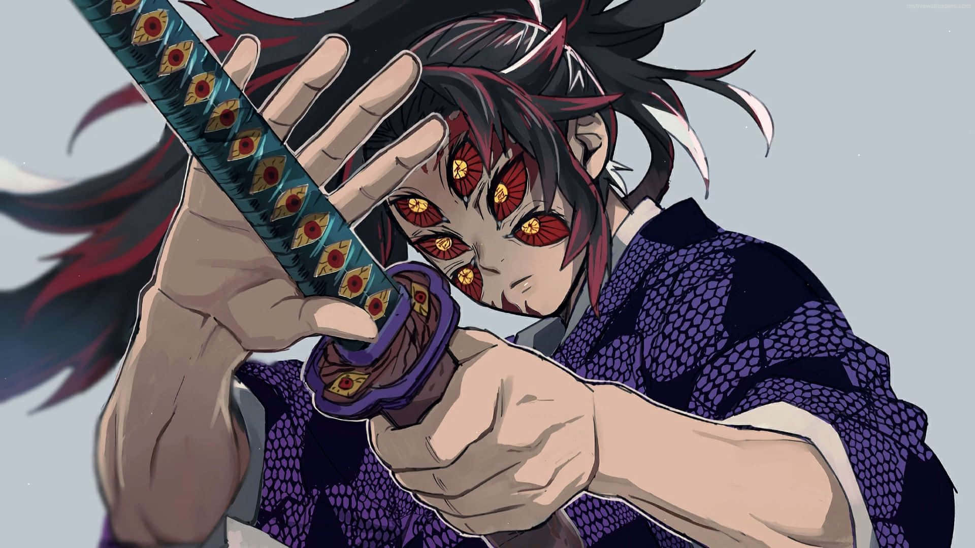 KoKushibo Six Eyes Demon Slayer Background