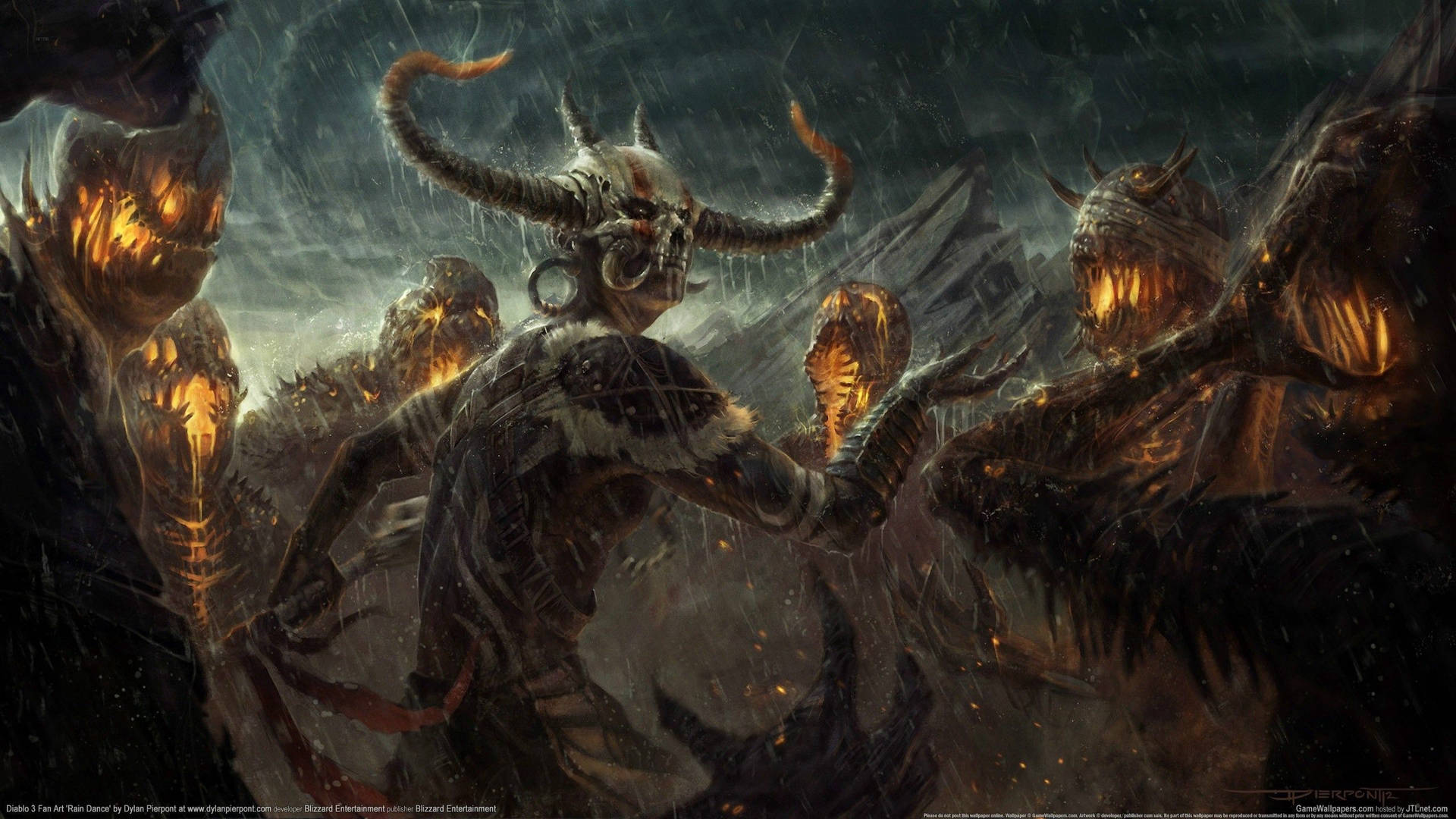 Demon Slayer In Diablo Wallpaper