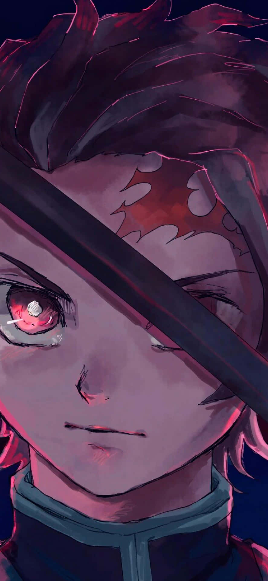 Unleash Your Inner Power with the Demon Slayer-Inspired iPhone 11 Wallpaper