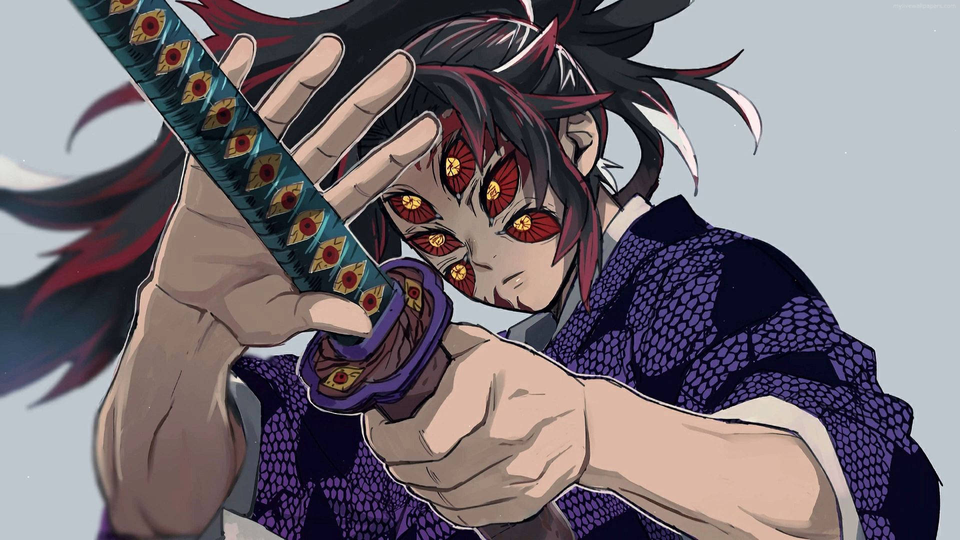 Demon Slayer Kokushibo With Sword Wallpaper