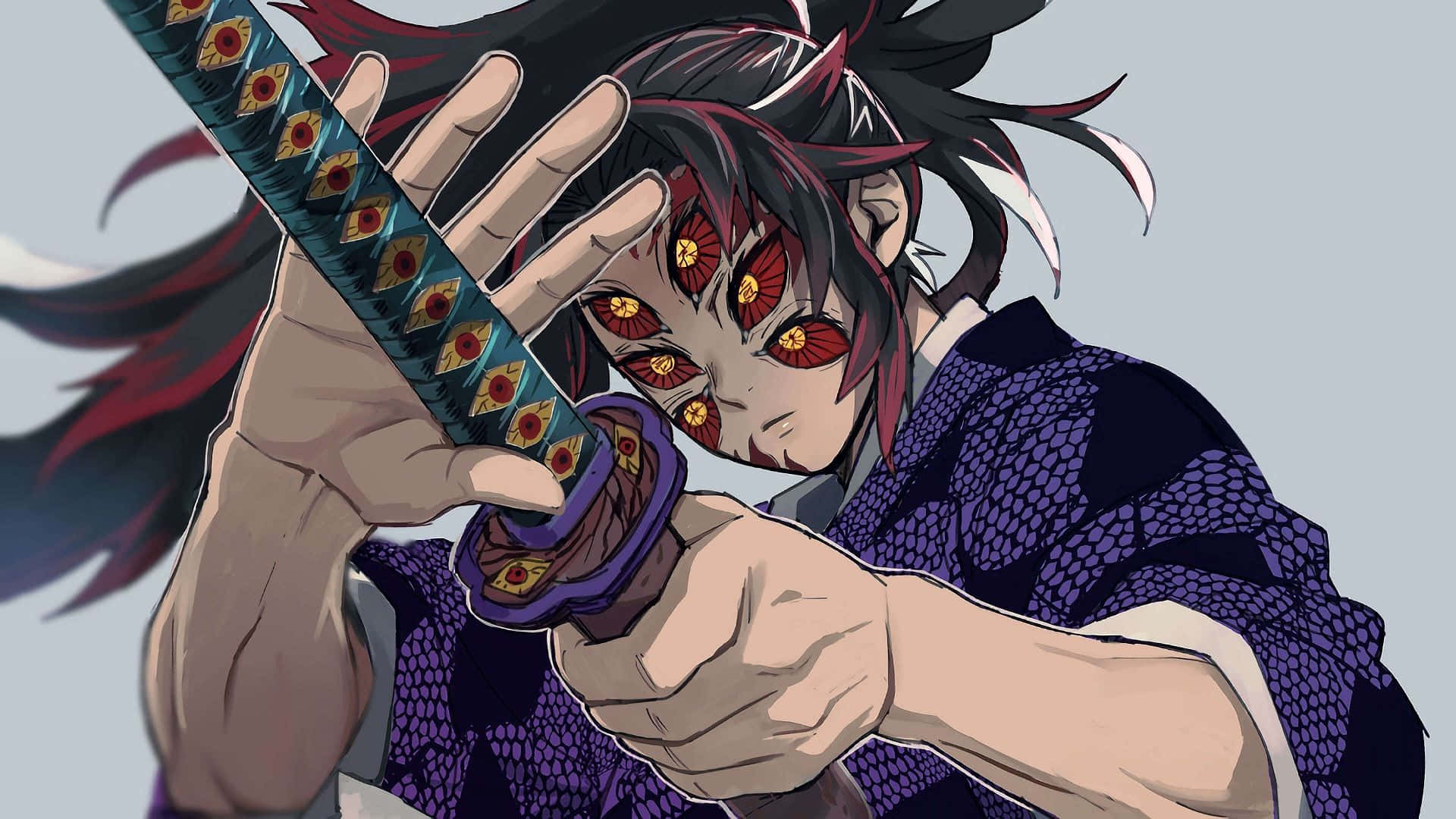 Follow the journey of Tanjiro Kamado in Demon Slayer Manga Wallpaper