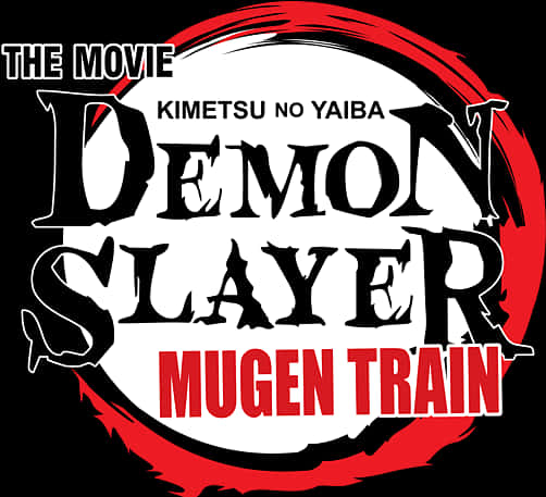 Demon Slayer Mugen Train Movie Logo PNG