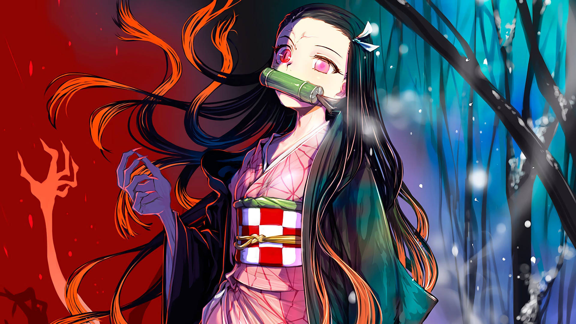 Wallpaper demon slayer, nezuko kamado, anime girl, art desktop wallpaper, hd  image, picture, background, 835730 | wallpapersmug