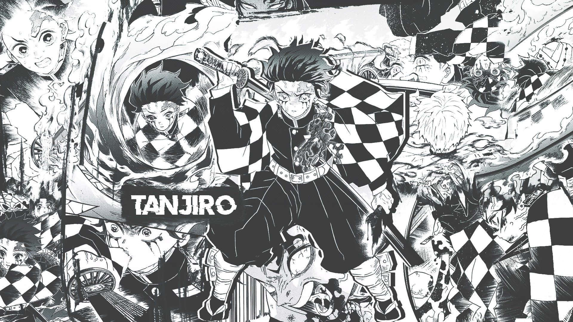 Demon Slayer -tanjiro Toiminta-paneeli Taustakuva