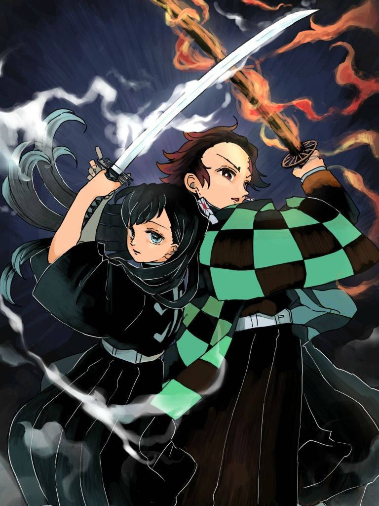 Demon Slayer Tanjiro And Muichiro