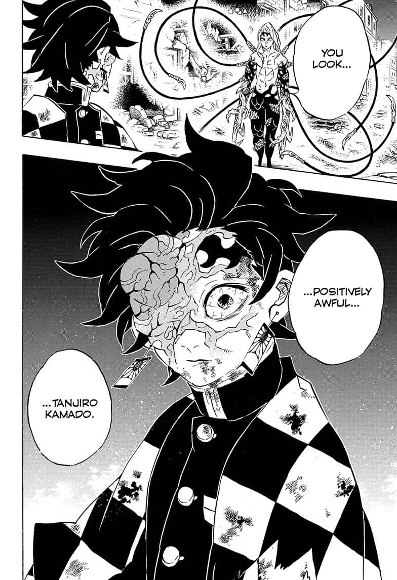 Demon Slayer Tanjiro Dommages De Combat Fond d'écran