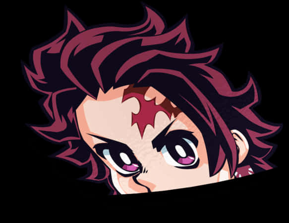 Demon Slayer Tanjiro Kamado Vector Art PNG