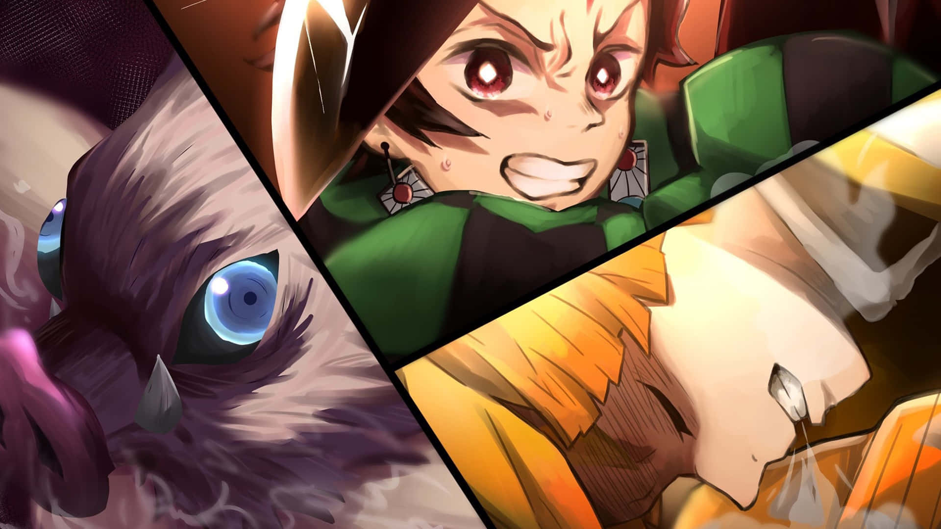Get inspired by Zenitsu and demonstrate the courage of a Demon Slayer! Wallpaper