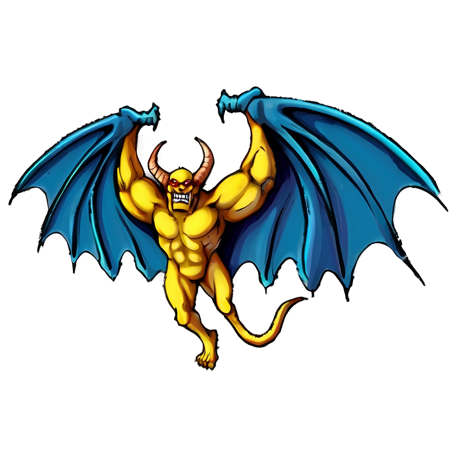 Demon With Wings Png 05062024 PNG