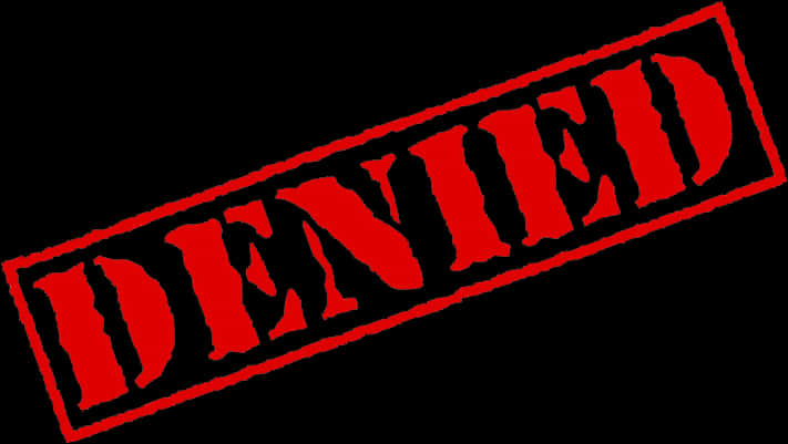 Denied Stamp Graphic PNG
