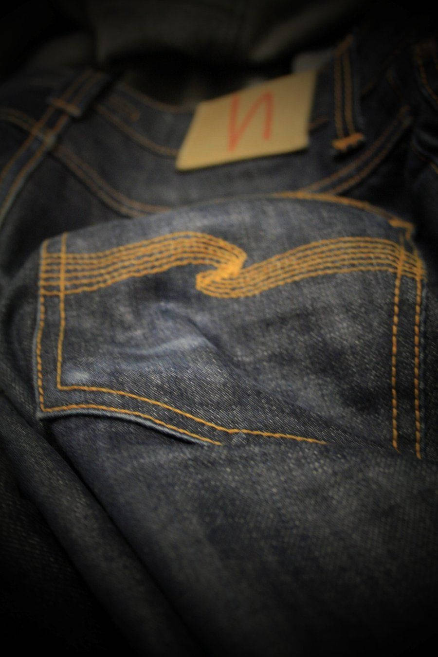 Denim Jeans Back Pocket Design Wallpaper