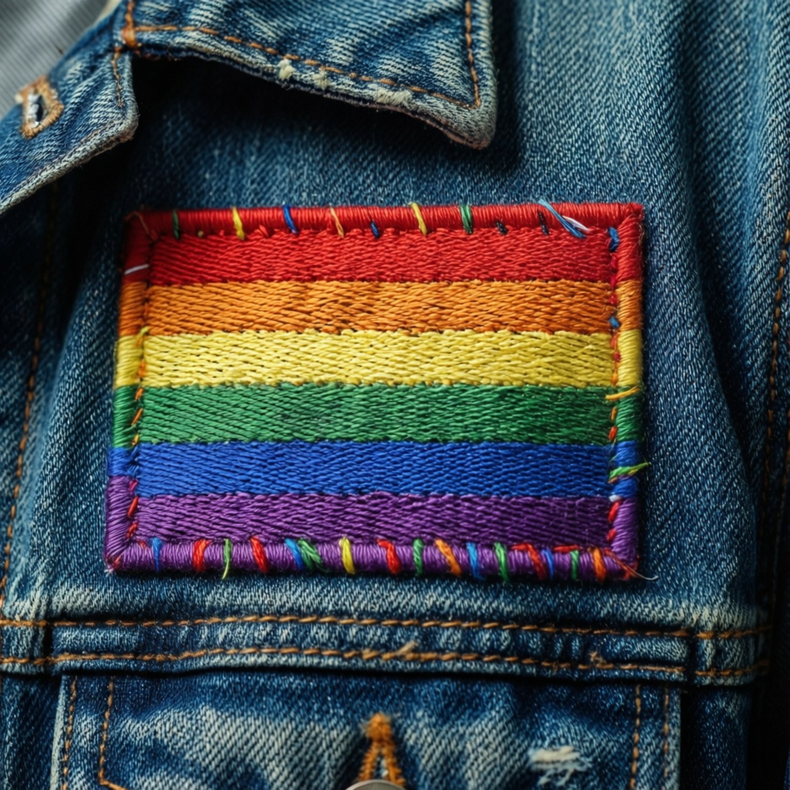 Denim Pride Patch Papéis de Parede