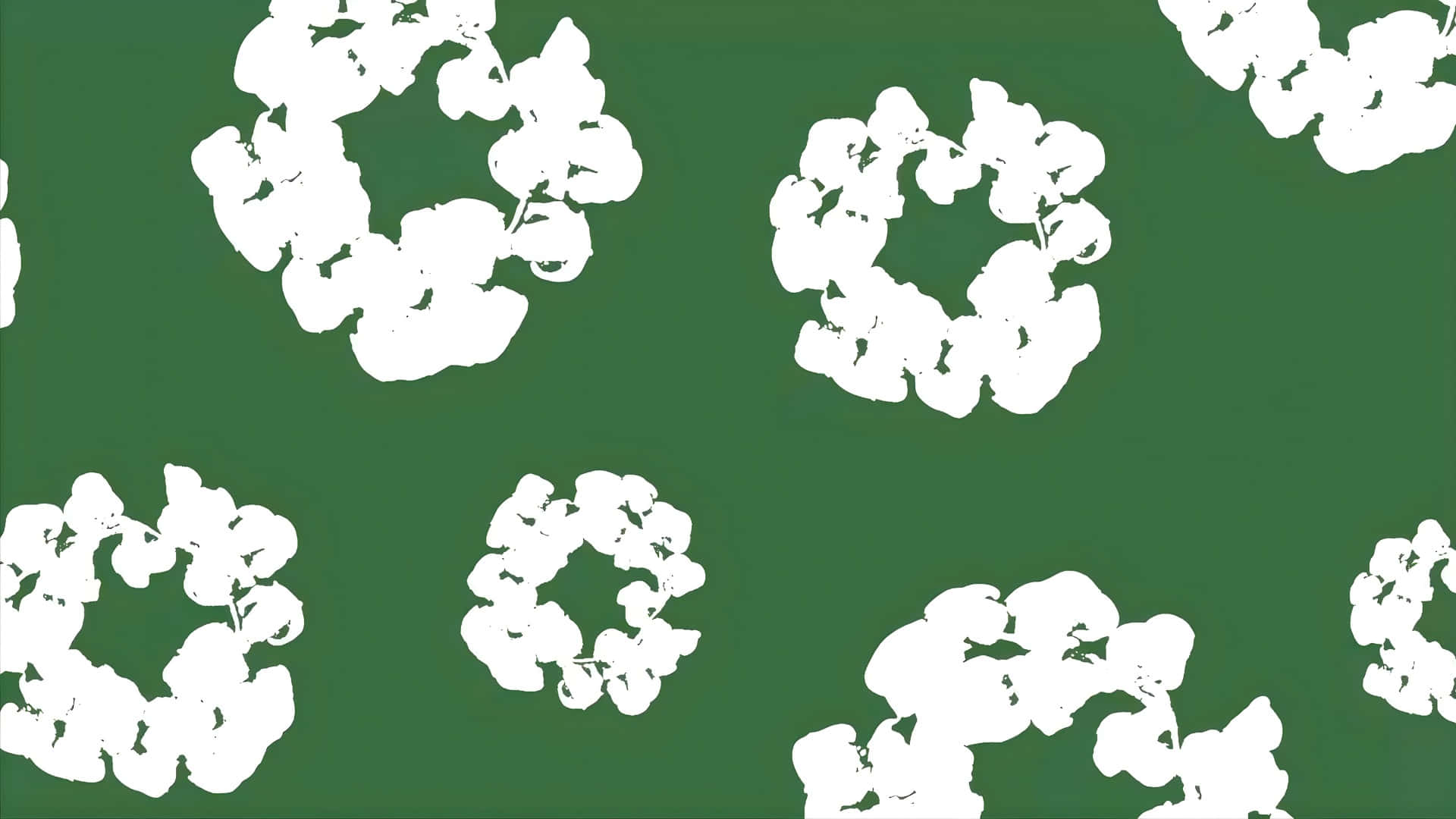 Patrón Floral De Denim Tears Fondo de pantalla