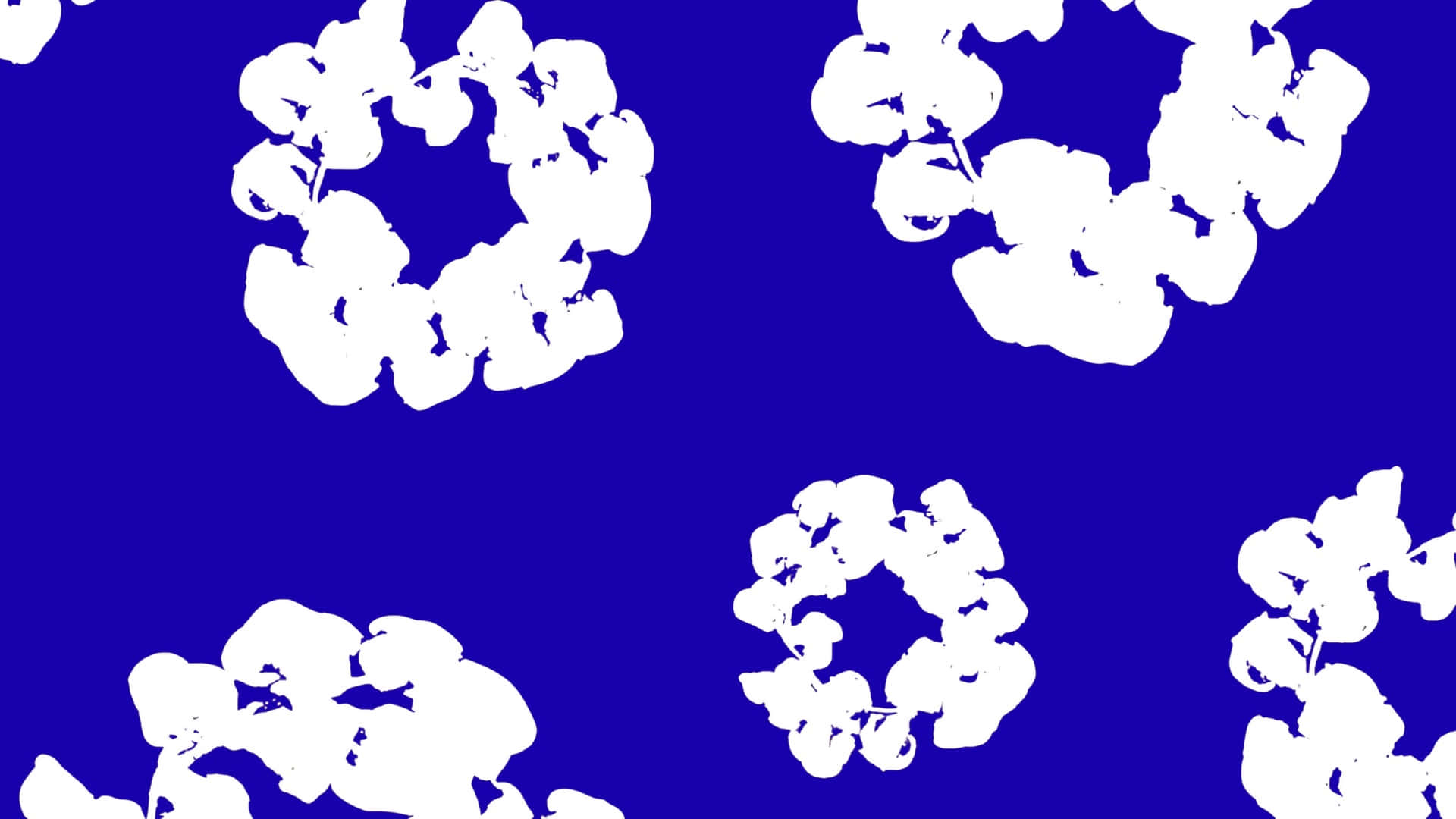 Patrón Floral De Denim Tears Fondo de pantalla