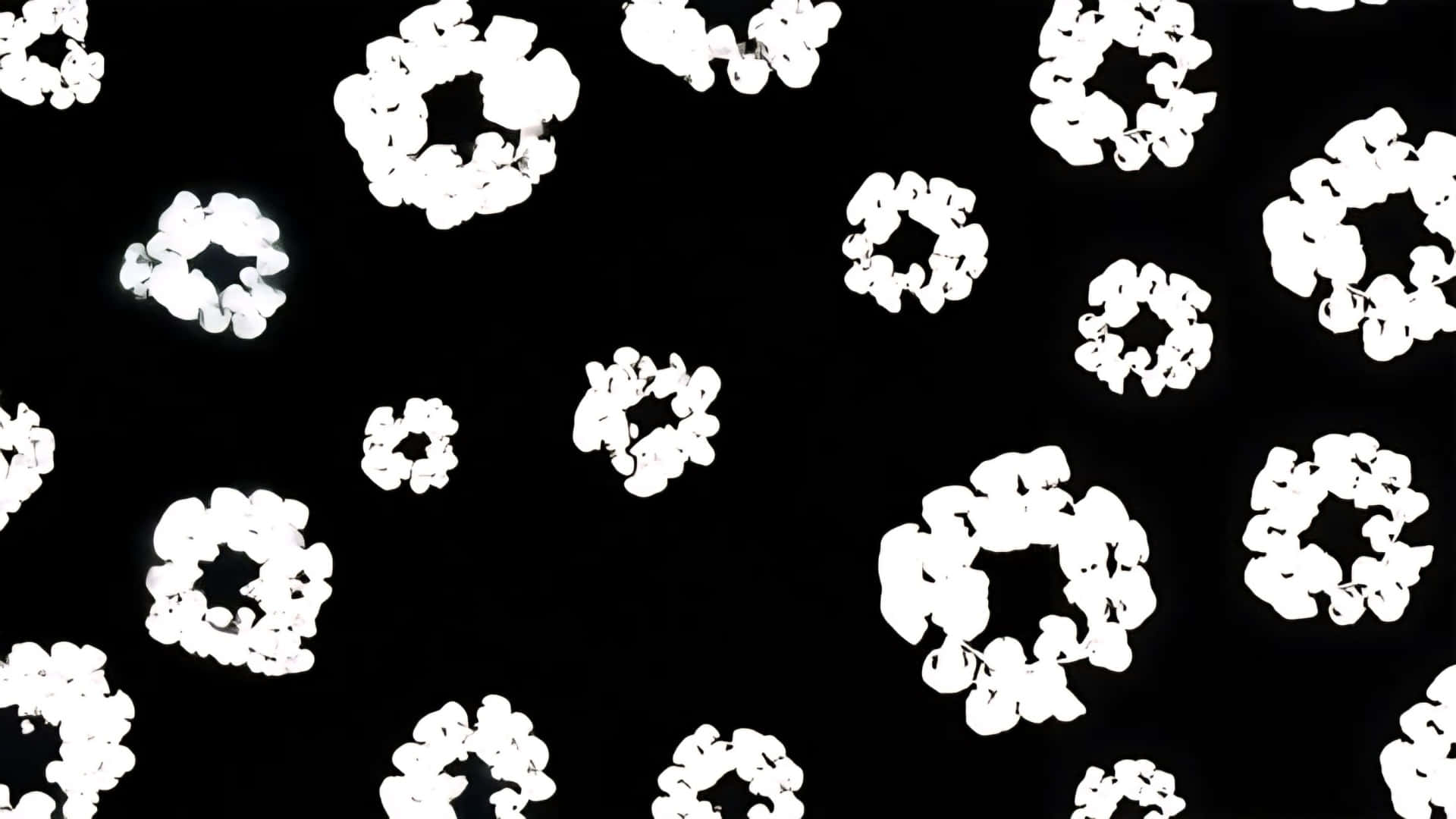 Patrón Floral De Denim Tears Fondo de pantalla