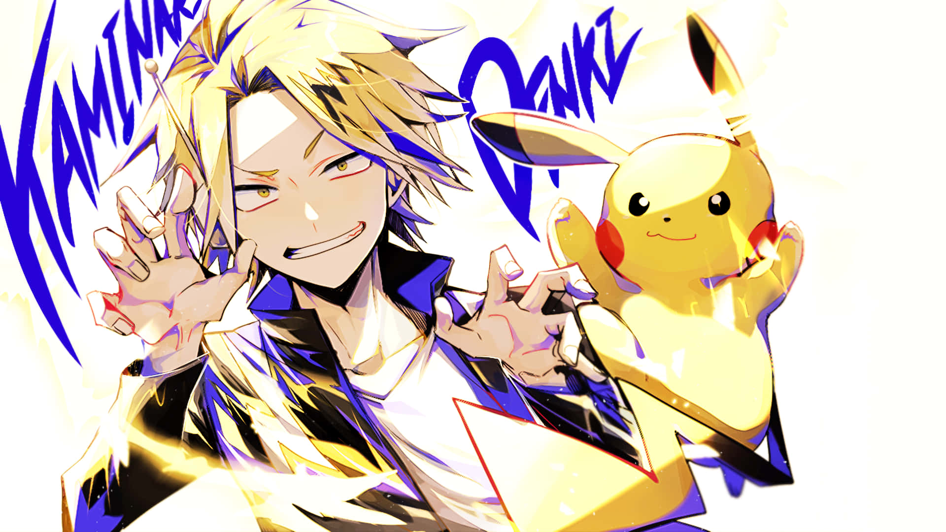 Denki Kaminari And Pikachu Wallpaper
