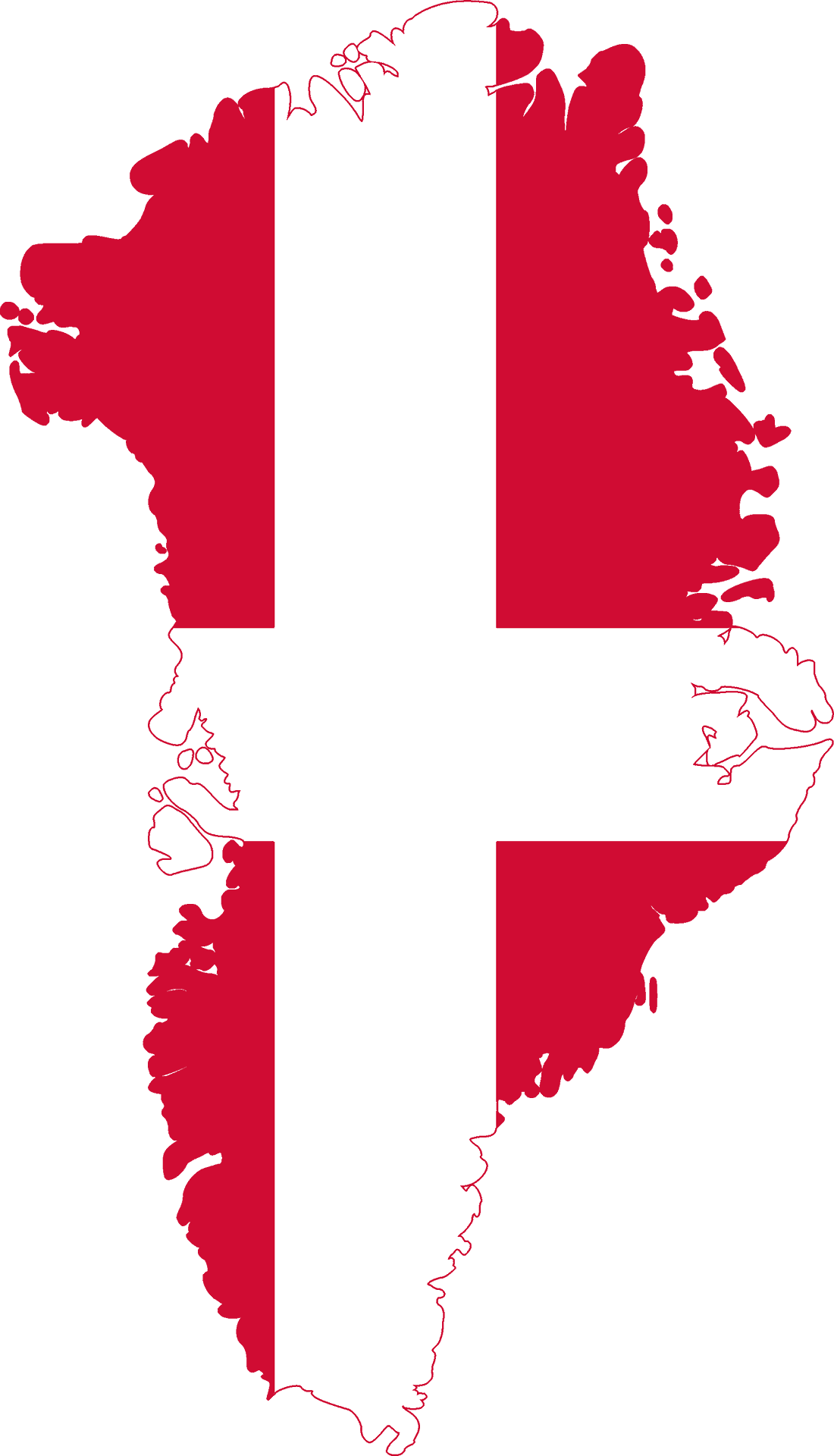 Denmark Flag Map PNG