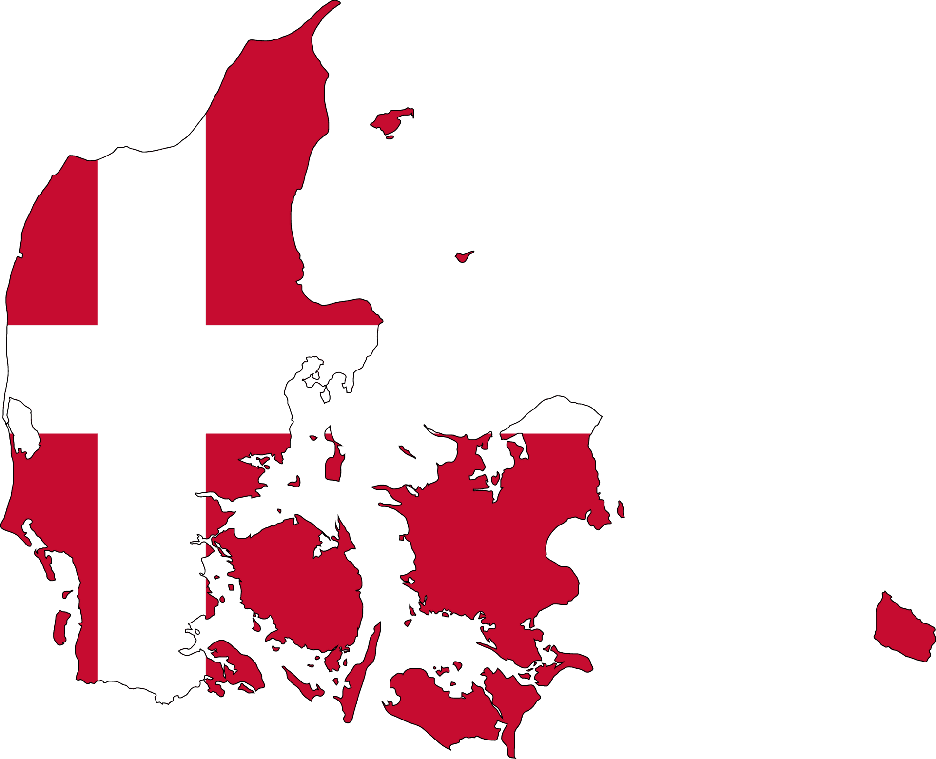 Download Denmark Flag Map | Wallpapers.com