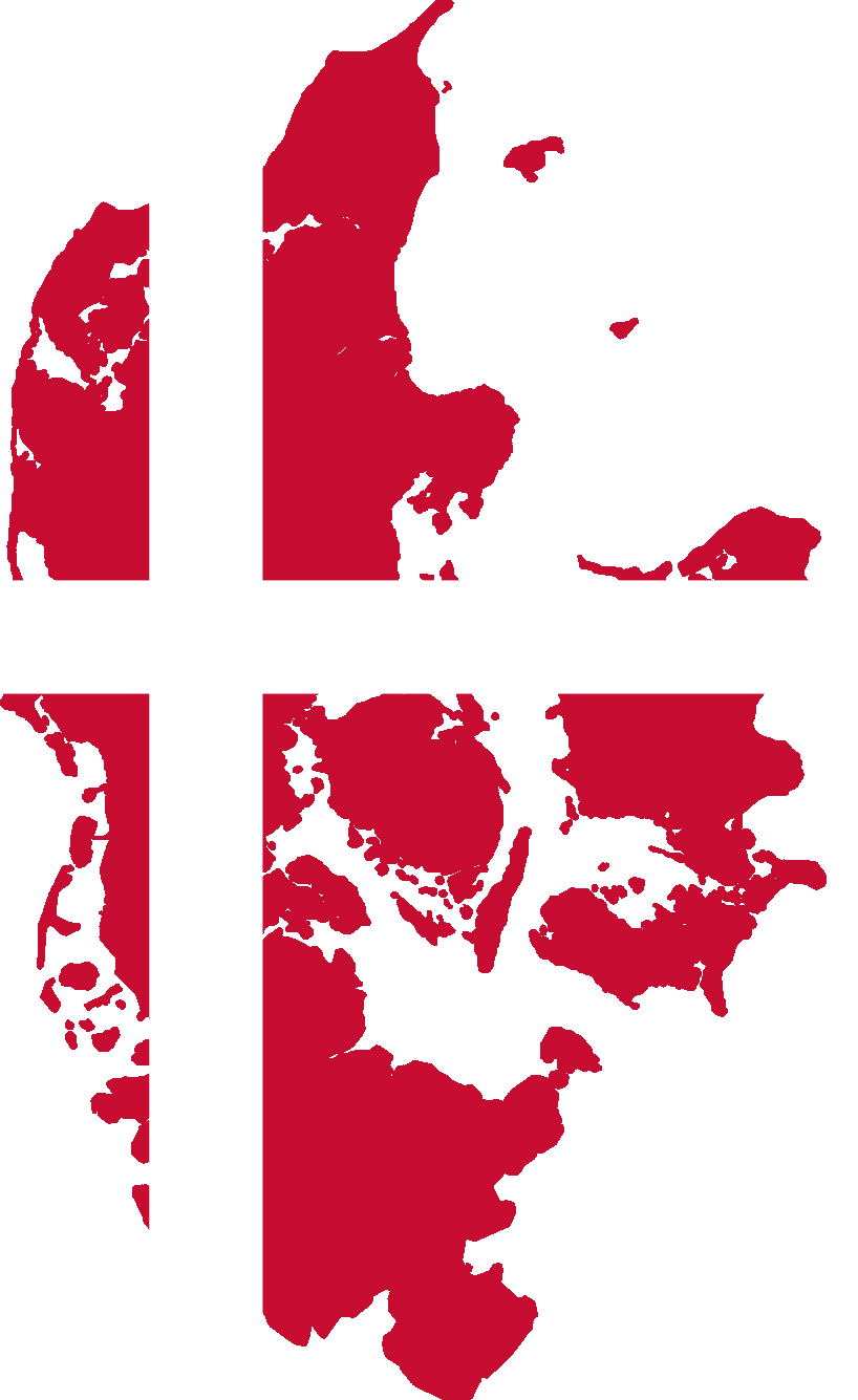 Denmark Flag Map Overlay PNG