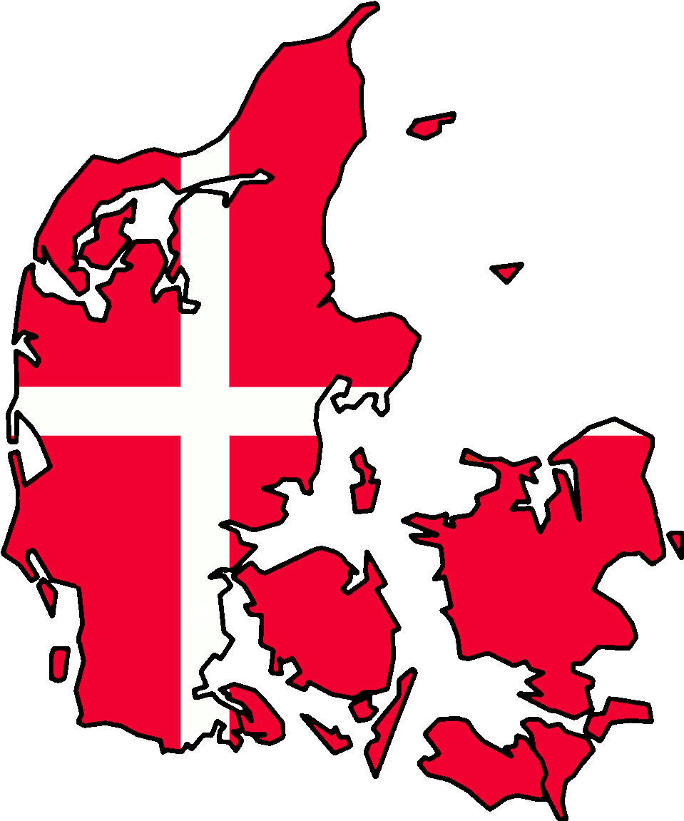 Denmark Mapwith Flag Overlay PNG