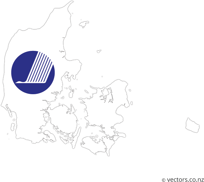 Denmark Mapwith Pie Chart PNG