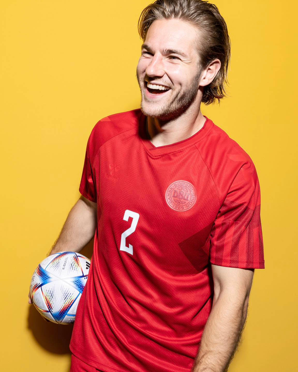 Denmark National Football Team Joachim Andersen Photoshoot Wallpaper