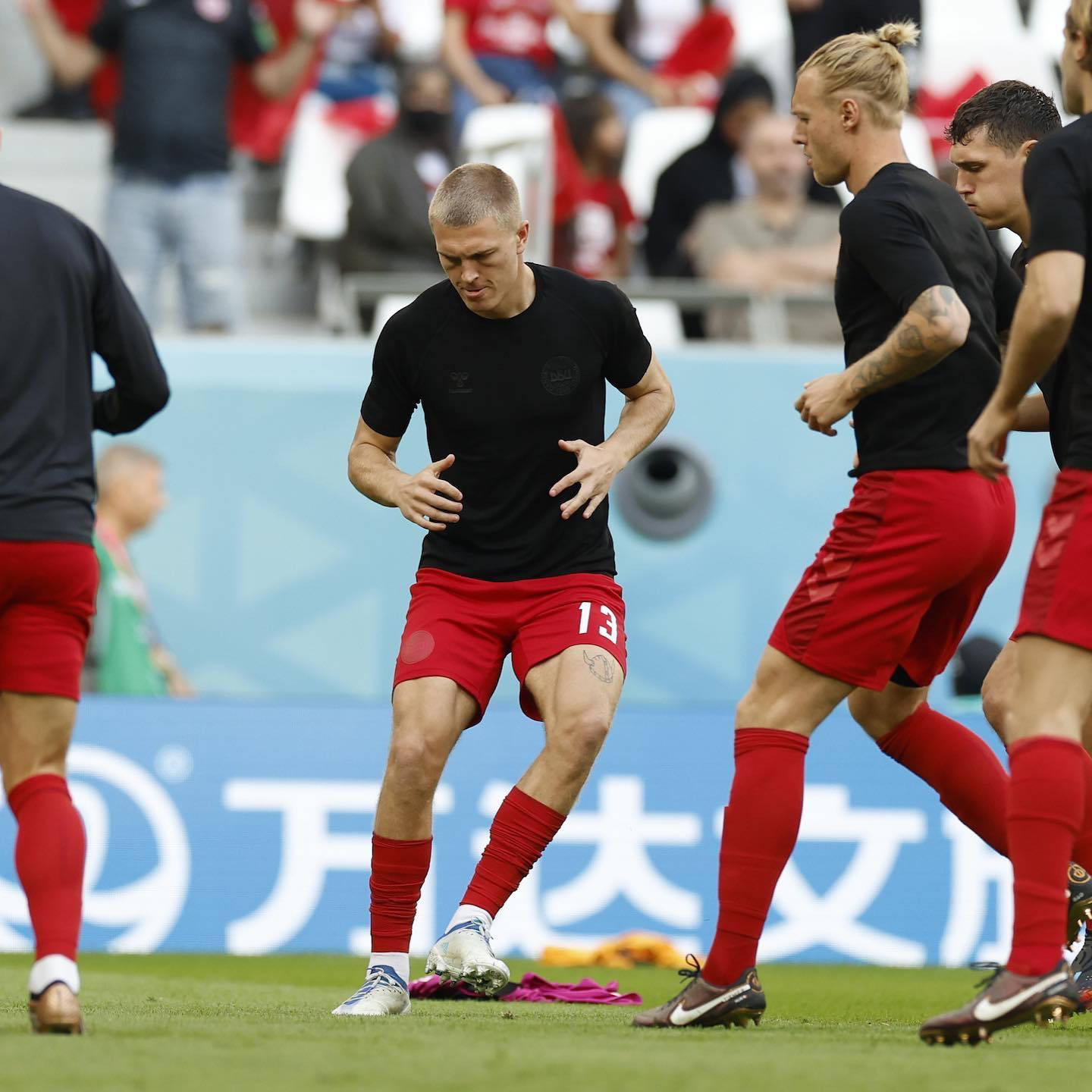 Denmark National Football Team Warm Up