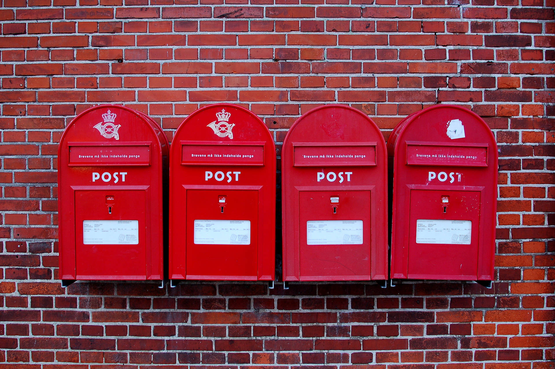 Denmark Post Office Mail Boxes Wallpaper