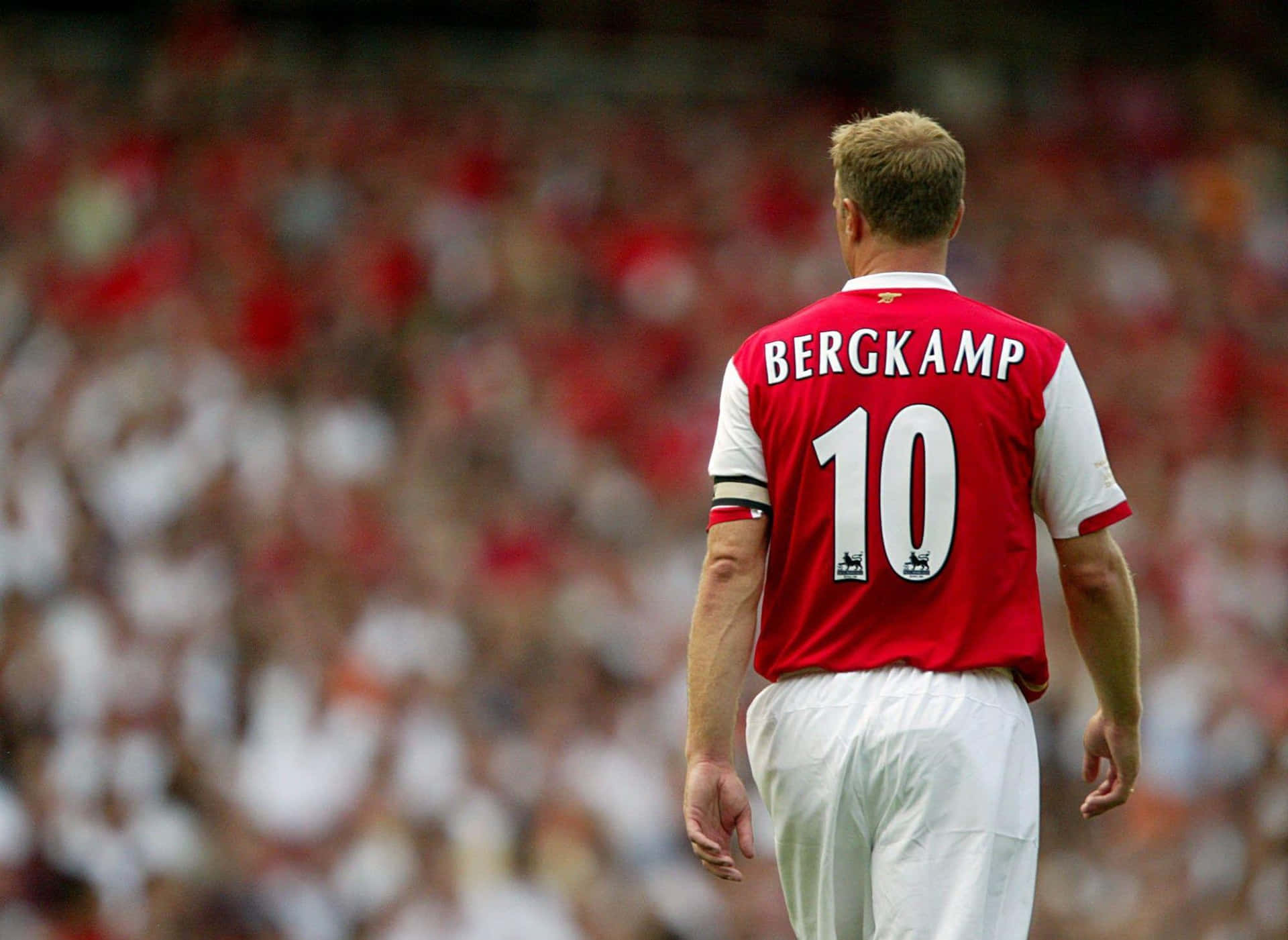 Dennis Bergkamp Football Player Back View Wallpaper