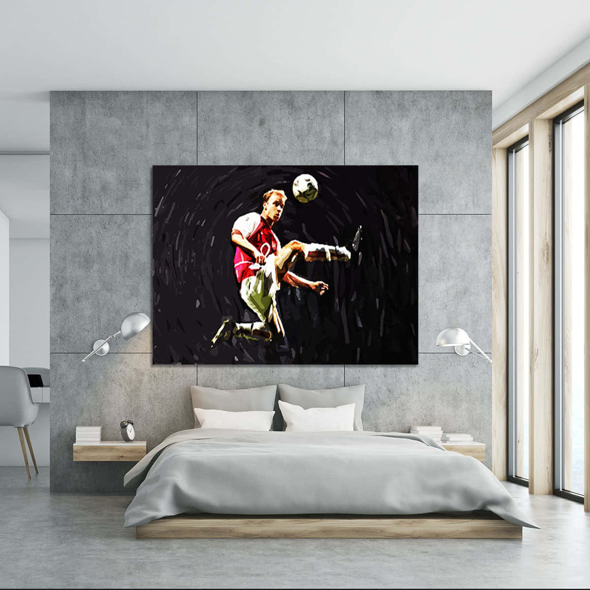 Artdennis Bergkamp Inramad Canvas Sovrums Väggkonst Wallpaper