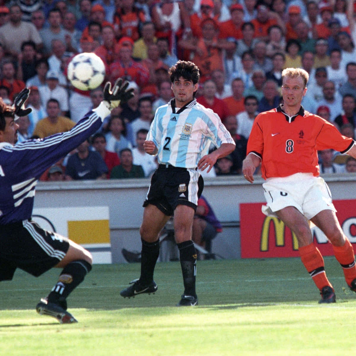 Dennis Bergkamp Holland mod Argentina 1998 Verdensmesterskab Final Wallpaper