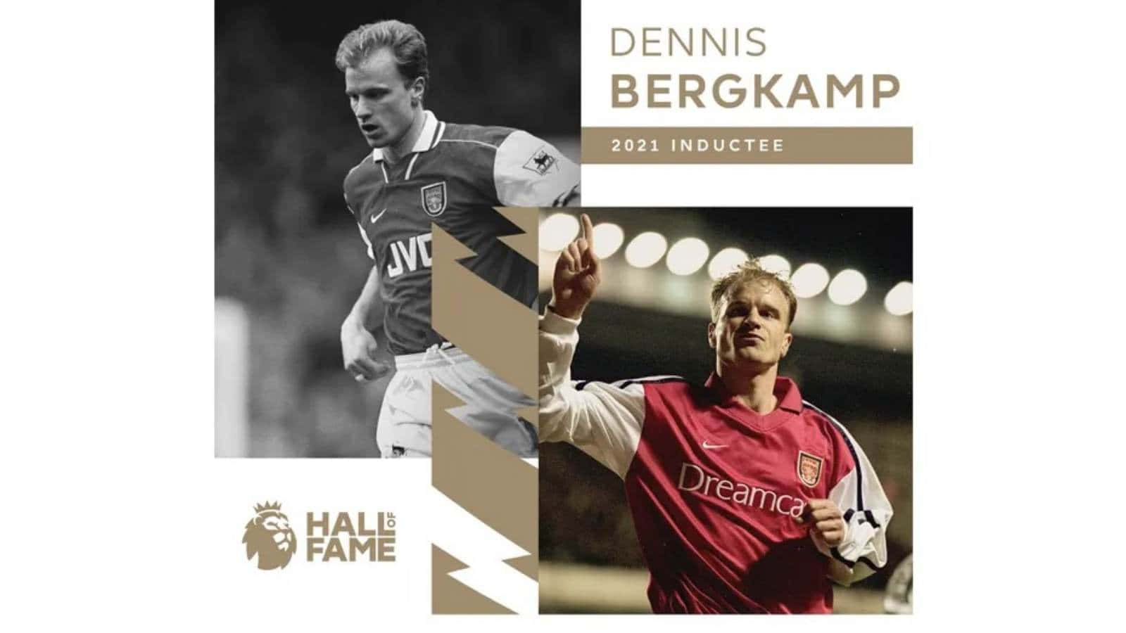 Dennis Bergkamp Premier League Hall Of Fame Inductee Wallpaper