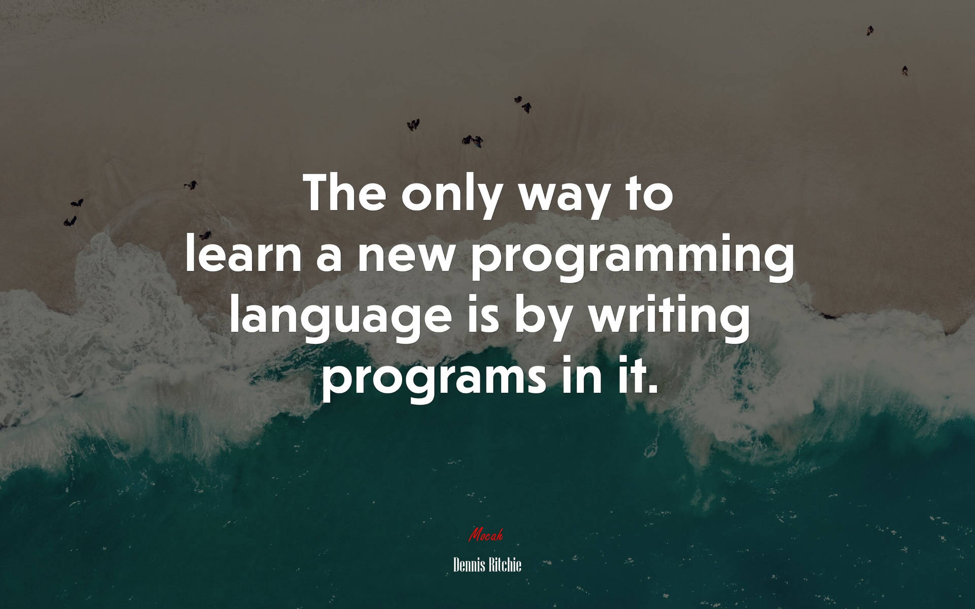 Dennis Ritchie Programming Quote Wallpaper