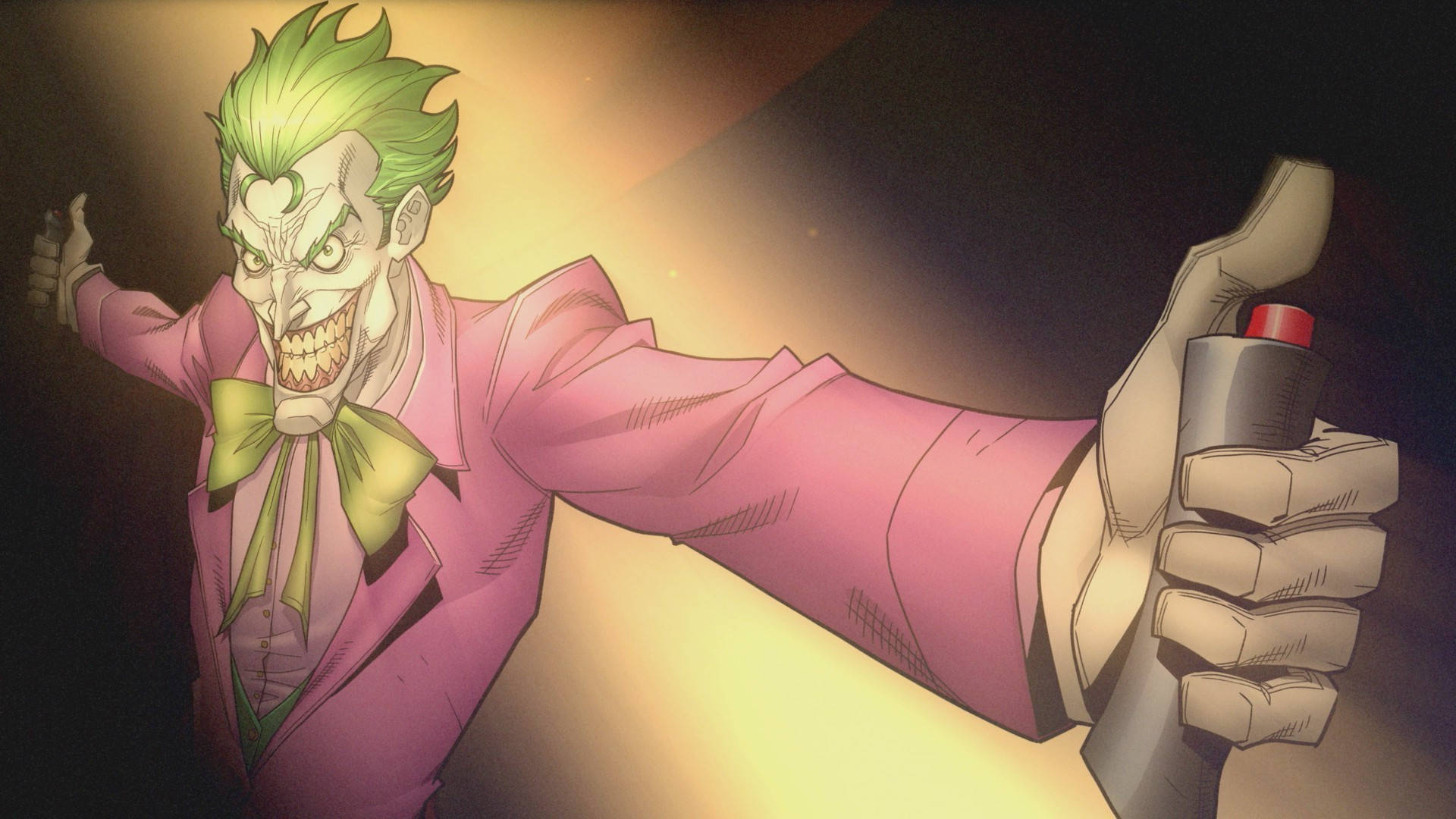 Jokerens desktop tapet knapmærke. Wallpaper