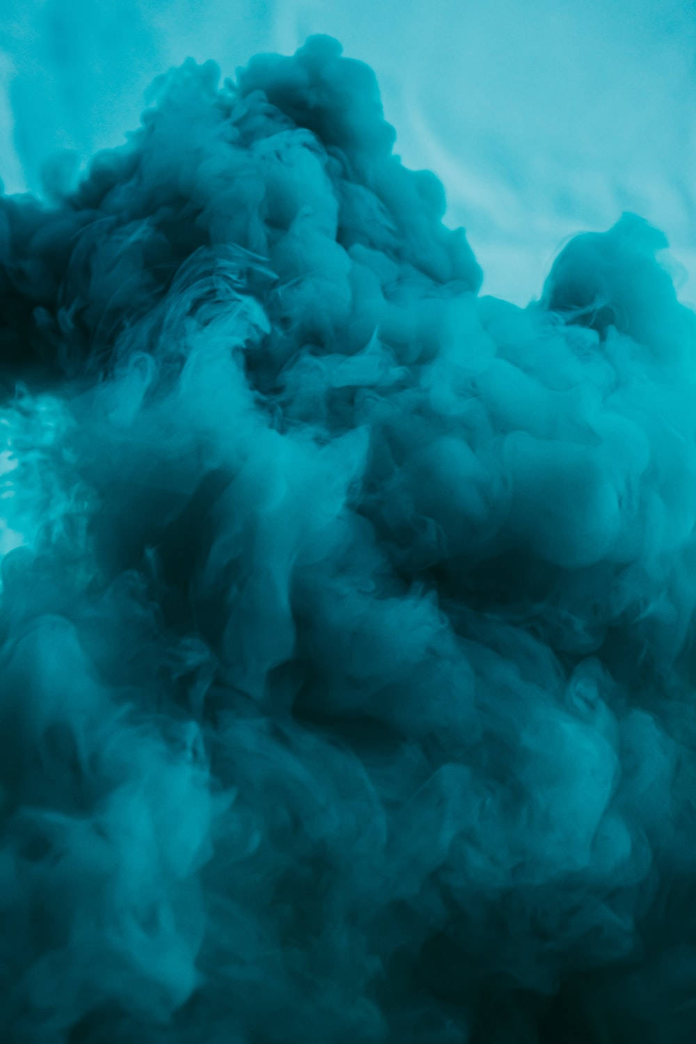 Dense Blue Smoke Wallpaper